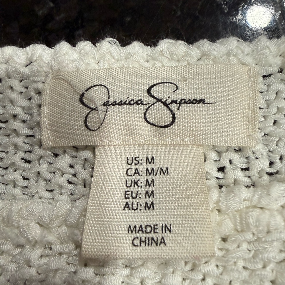 Jessica Simpson Cream Crew Neck Sweater NWOT - Picture 2 of 6